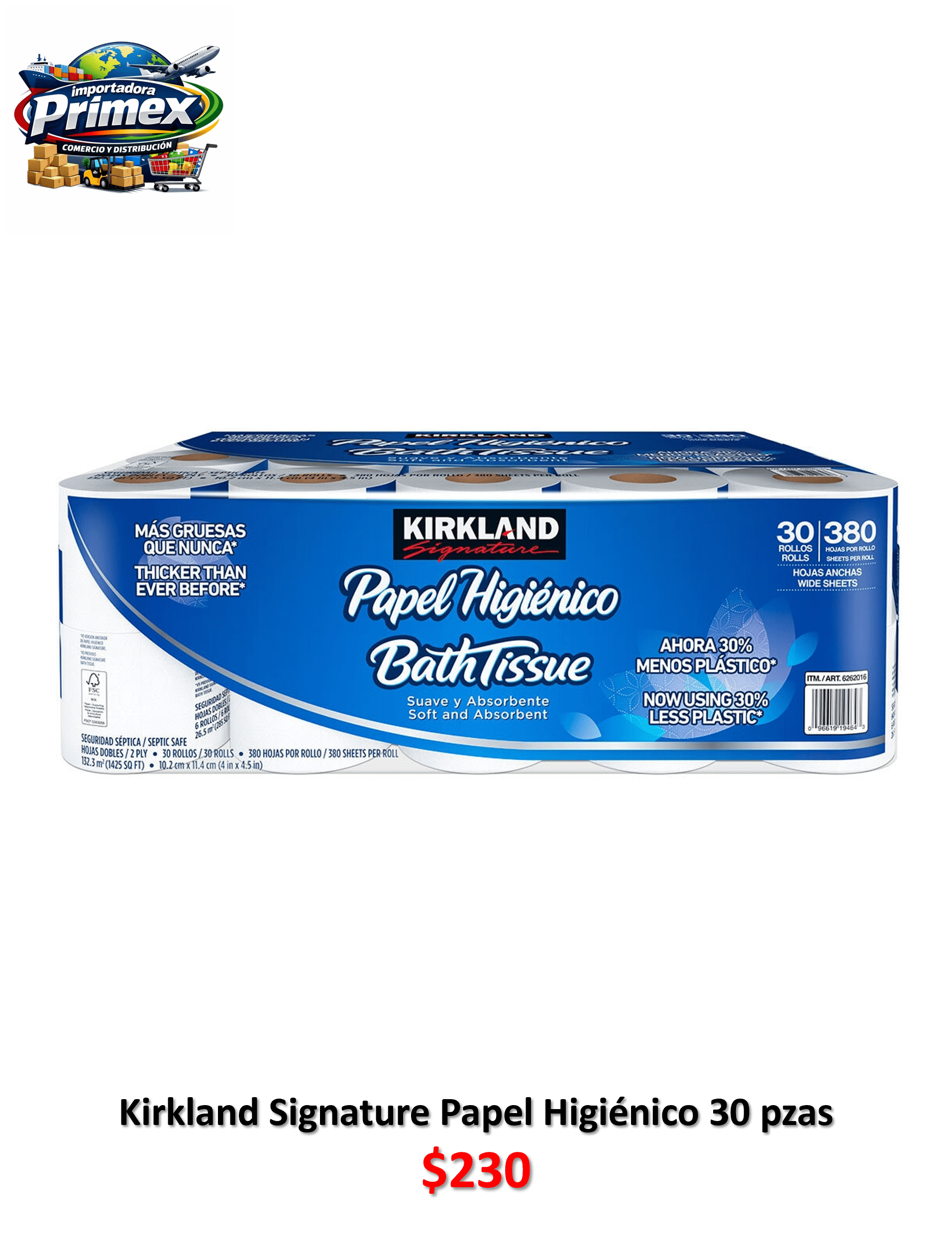 Kirkland Signature Papel Higiénico 30pzas